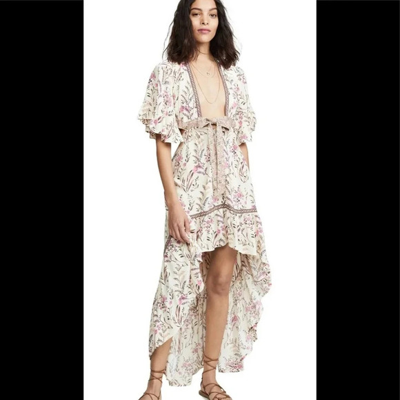 SPELL & The Gypsy Maisie Bambi Gown Strawberries & Cream Size Extra Small - Picture 3 of 11